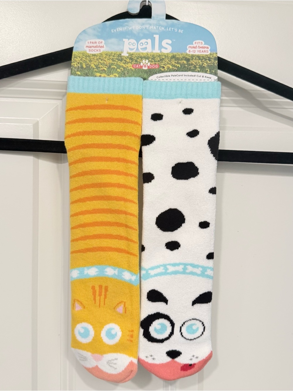 Pals Cat & Dog Mismatched Socks Kids Tween 8-12 NWT